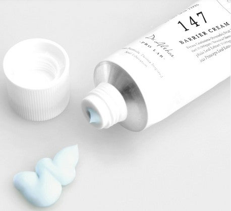 Packaging of Dr. Althea 147 Skin Barrier Protection Cream, highlighting its role in deep hydration and protection against skin damage.
