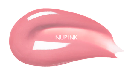 Application of Amuse - Jelly Ever After - Jel-Fit-Tint, demonstrating the glossy and hydrating finish of this long-lasting lip tint.