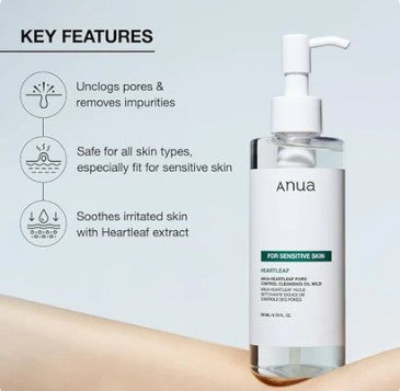 Anua Heartleaf Pore Control Cleansing Oil Mild