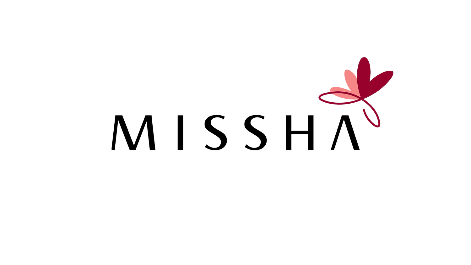 a logo for missha with a flower on it