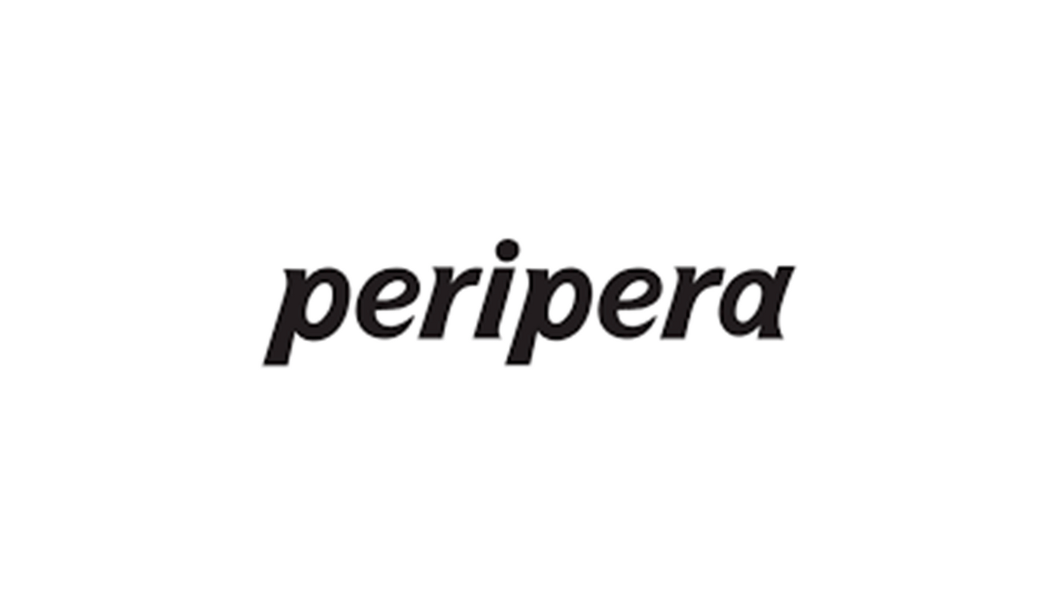 a black and white photo of the word peripera