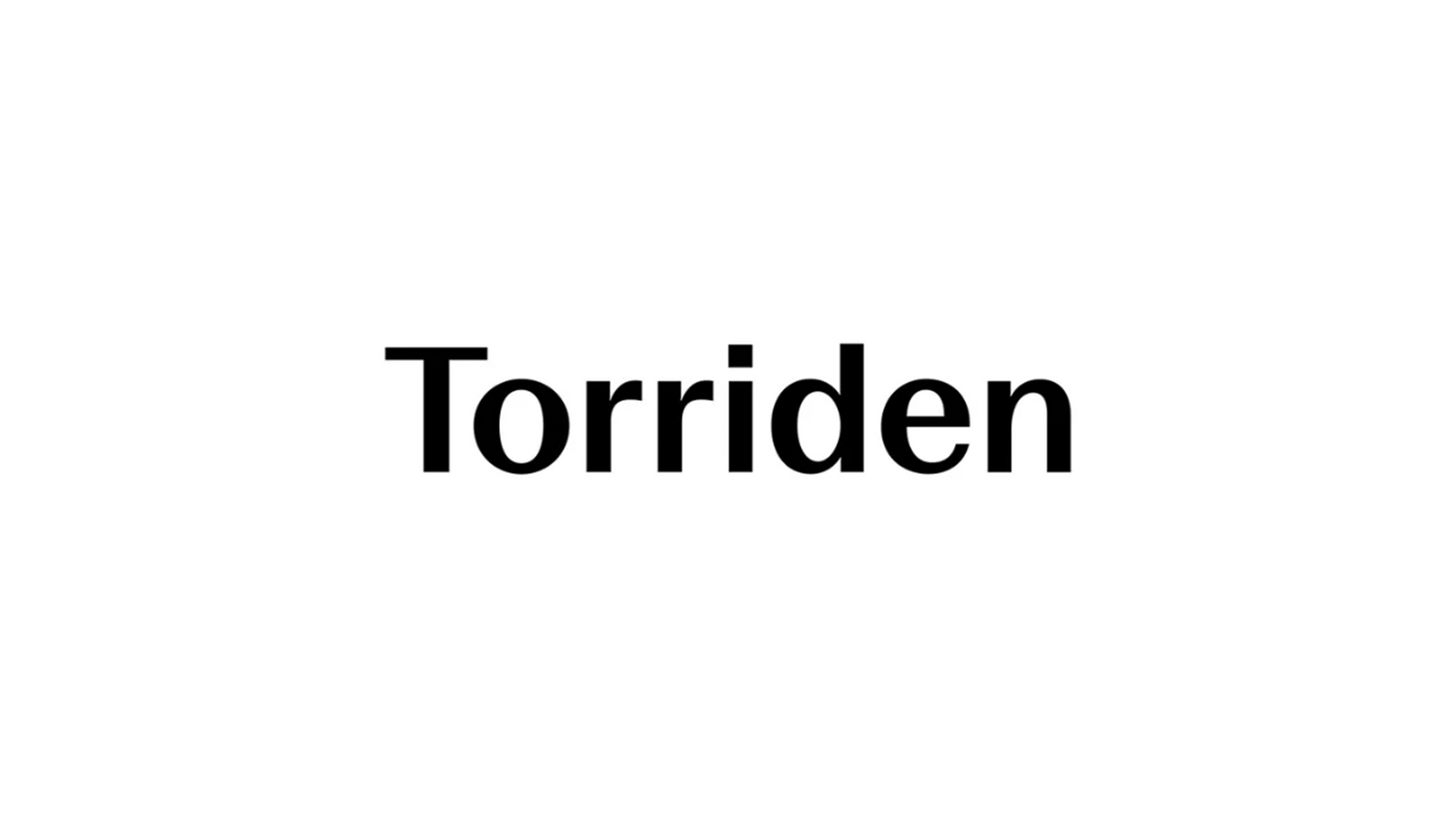 a black and white photo of the word torriden