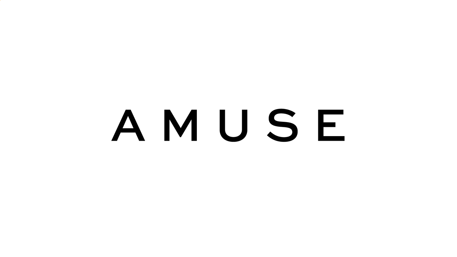 a black and white photo of the word amuse