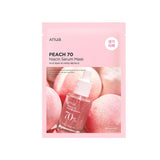 the face shop peach 70 sheet mask