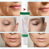 a collage of photos of a woman's face