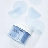 Biodance Cera-Nol Gel Toner Pads tub with several gel pads around it, emphasizing the product’s convenience and effective skin treatment.