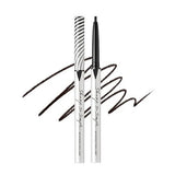 Swatch of Clio Sharp So Simple waterproof pencil eyeliner on skin, illustrating its highly pigmented formula and flawless application.