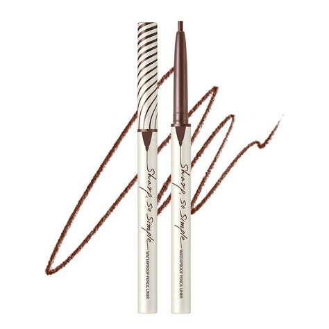 Clio Sharp So Simple waterproof pencil eyeliner packaging featuring sleek design, emphasizing its role in precision eye makeup.