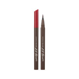 a pair of brown and red eyeliners on a white background