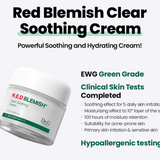 a bottle of red blemish clear soothing cream