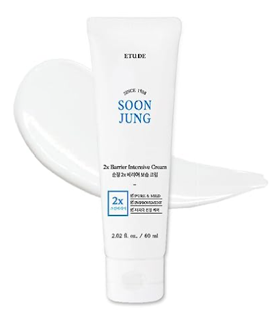 a tube of soonjung cream sitting on top of a white plate