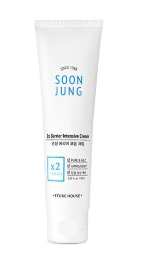 a tube of soonjung cream on a white background