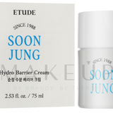 a white box next to a white and blue box