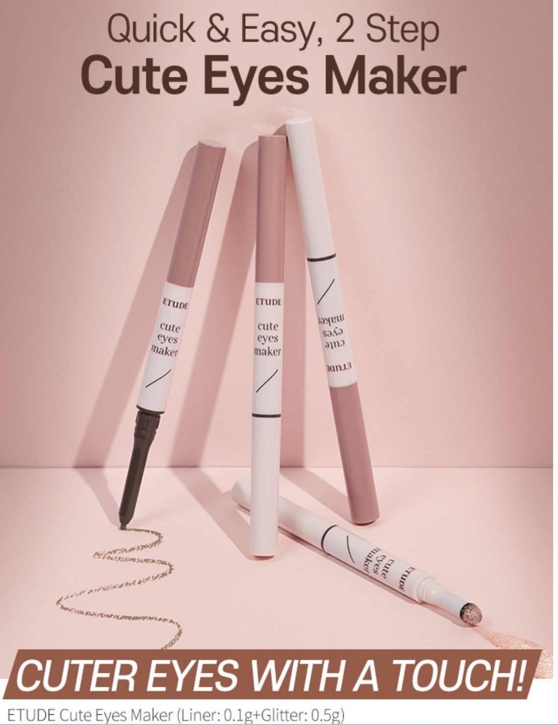 a pair of eyeliners sitting on top of each other