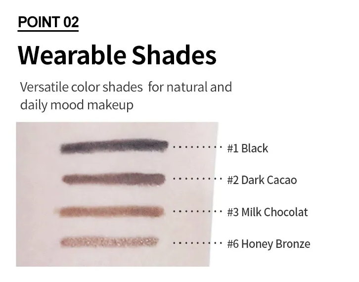 a swat of different shades of makeup on a white background