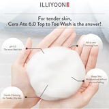 a person holding a cotton ball in their hands