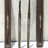 Peripera Speedy Skinny Brow pencil and packaging arranged stylishly, showcasing the product that promises precise eyebrow definition.