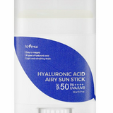a bottle of hydro acid stick on a white background