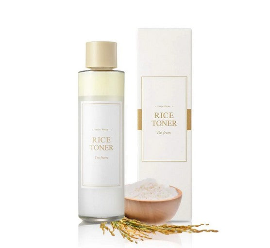 I'm From Rice Toner 150ml, a hydrating toner infused with rice extract for hydration and smooth skin.