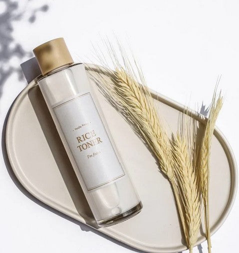 I'm From Rice Toner 150ml displayed with key ingredients, perfect rice toner for hydration and skin health.