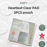 a package of clear pad with a red star on it