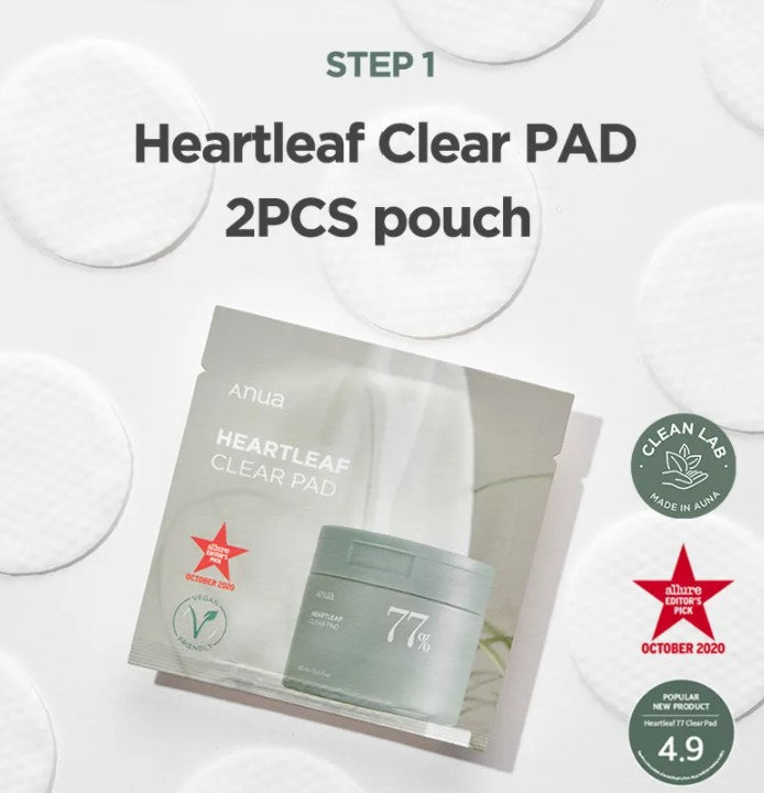 a package of clear pad with a red star on it