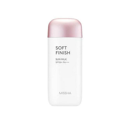 Missha - Soft Finish Sun Milk SPF50+ PA+++ is the best sunscreen for oily skin; providing lightweight hydration and matte finish without greasy residue.
