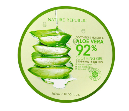 NATURE REPUBLIC - Soothing & Moisture Aloe Vera 92% Gel- 300ml