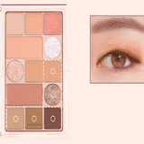 Peripera's 'My Autumn Mood' palette with an eye look tutorial inset, radiating warm vibes perfect for the autumn season.