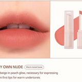 A detailed view of 'My Own Nude' shade by Peripera, complementing warm undertones for a flawless look.