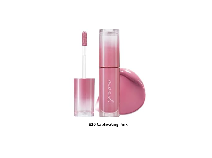 Peripera Ink Mood Glowy Tint - Glossy Lip Tint for Moisture and Vibrant
