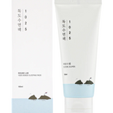 Box and tube of Round Lab 1025 Dokdo Sleeping Pack 100ml showcasing its hydrating features, designed for rejuvenated skin overnight.