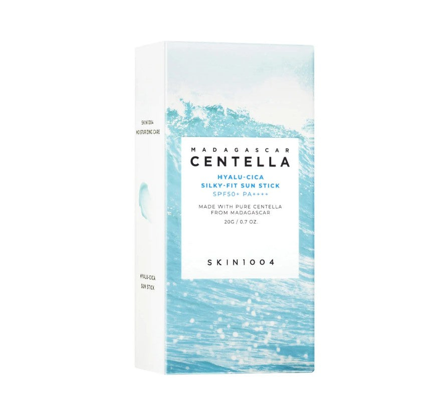Skin 1004 Madagascar Centella Hyalu Cica Sunscreen Stick for Sensitive Skin - SPF 50+ PA++++, a gentle and effective sunscreen stick for sensitive skin, dermatologically tested.