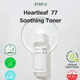 a package of a bottle of soothing toner