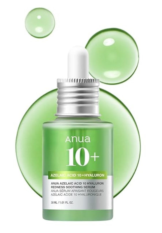 Anua Azelaic Acid 10% Serum – Hyaluronic | Redness Relief for Sensitive Skin, Dark Spots & Acne Care 30ml