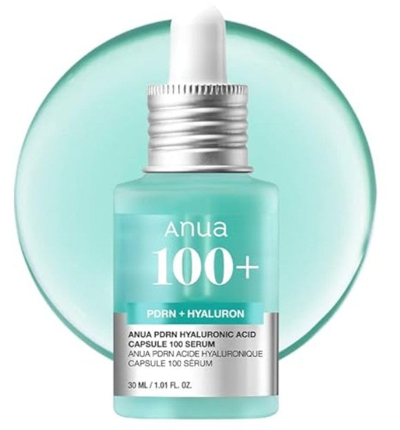 Anua PDRN Hyaluronic Acid Capsule 100 Serum – Radiance-Boosting, Plumping Face Serum for Deep Hydration & Glowing Skin 30 ml