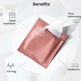 a sheet of foil on top of a white plate