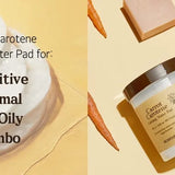 Skinfood Carrot Carotene Calming Water Pad shown in a vibrant lifestyle setting, promoting hydration for various skin types.