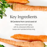 Skinfood Carrot Carotene Calming Water Pad jar displayed with emphasis on its calming and moisturizing effects for every skin type.