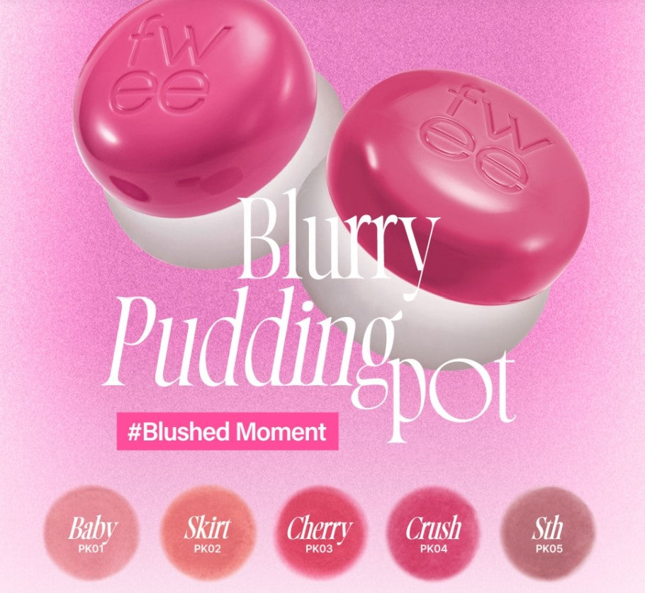 fwee Lip and Cheek Blurry Pudding Pot (30 colors) **Special bonus**