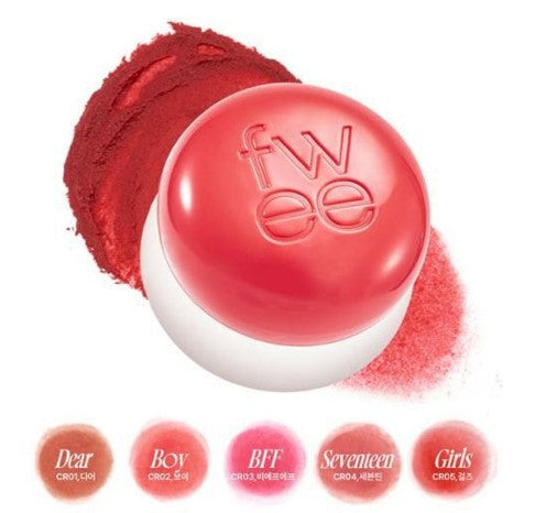 a close up of a red ball of makeup