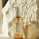 Display of Skin1004 Madagascar Centella Light Cleansing Oil with bold product title, emphasizing its award-winning formula for deep cleansing.