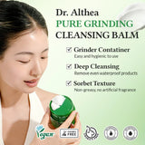 a woman is holding a jar of cream